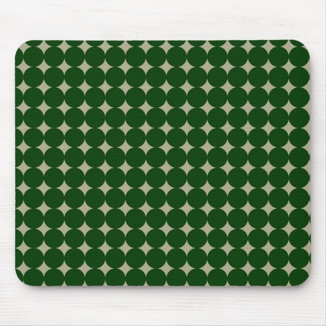 Green Dots Mouse Pad (Front)