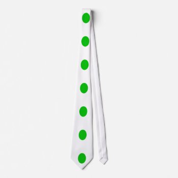 Green Dots Neck Tie by freepaganpages at Zazzle