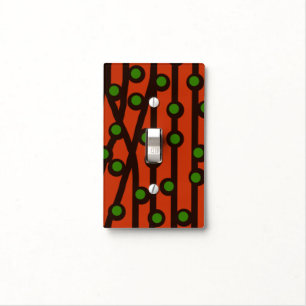 green dots on red light switch cover
