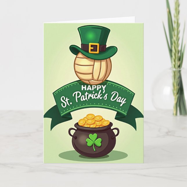 Green Dots Patrick Day Card (Front)