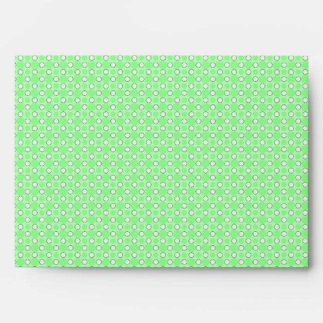 Green Dots Pattern Envelope (Front)