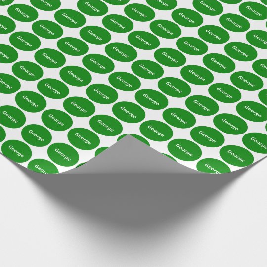 green dots on white wrapping paper