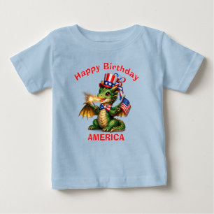 Green Dragon (6c) Patriotic Kid T-Shirt