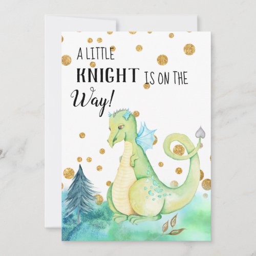 *~* Green Dragon - Baby Boy Baby Shower Invitation