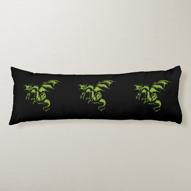 Green Dragon Body Pillow (Front)