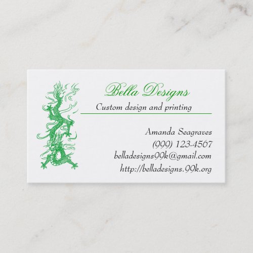 Green Dragon Business Cards
