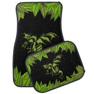 Green Dragon Car Floor Mat