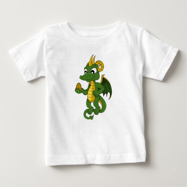 Green dragon  cartoon  Baby T-Shirt (Front)
