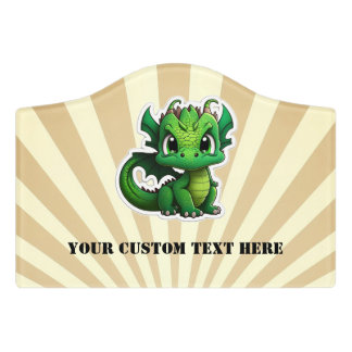Green Dragon Door Sign