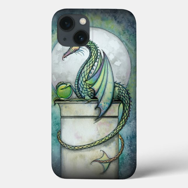 Green Dragon Fairy Fantasy Art Artwork Fairies Case-Mate iPhone Case (Back)