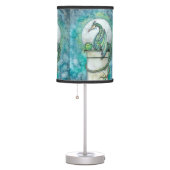 Green Dragon Fantasy Art Table Lamp (Right)