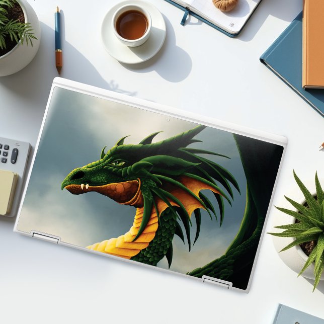 Green Dragon Fantasy HP Laptop Skin (Creator Uploaded)