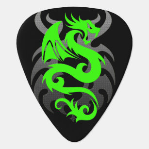 Green Dragon Guitar Pick