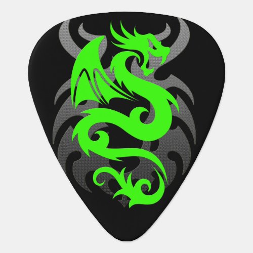 Green Dragon Guitar Pick