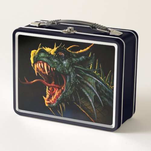 Green Dragon Metal Lunch Box