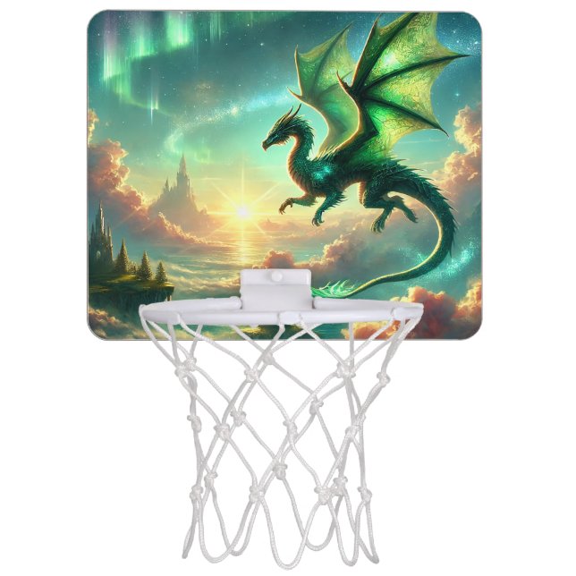 Green Dragon Mini Basketball Hoop (Front)