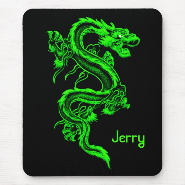 Green Dragon Mousepad (Front)