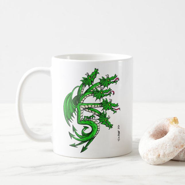 Green Dragon Mug (With Donut)