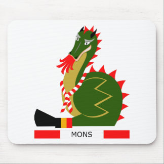 Green Dragon of city Mons, Belgium Mouse Pad