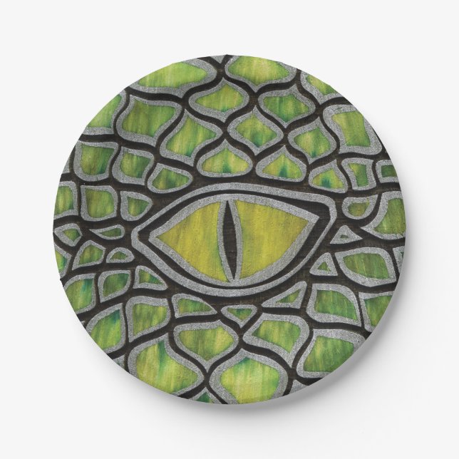 Green Dragon Paper Plates (Front)