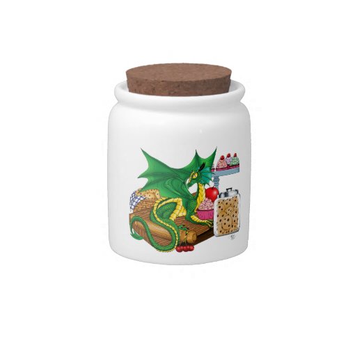 Green Dragon Pastry Chef  Candy Jar