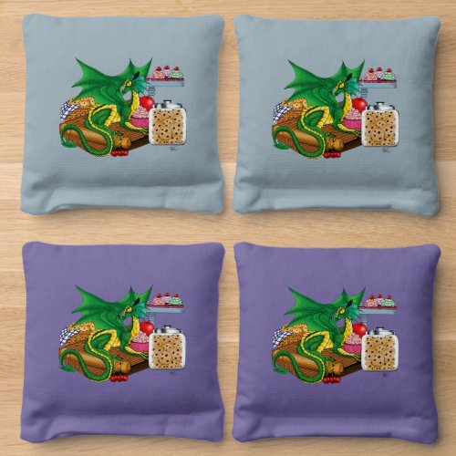 Green Dragon Pastry Chef Cornhole Bags