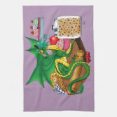 Green Dragon Pastry Chef Kitchen Towel (Vertical)