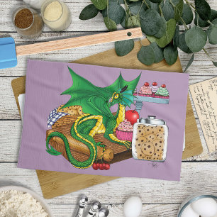 Green Dragon Pastry Chef Kitchen Towel