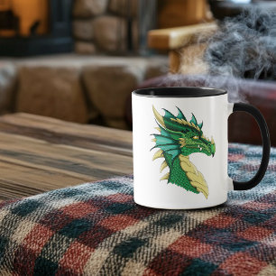 Green Dragon Portrait Mug
