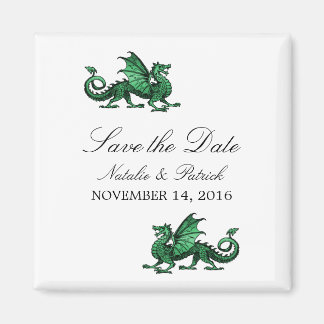 Green Dragon Save the Date Magnet