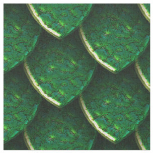 Green Dragon Scale Fabric