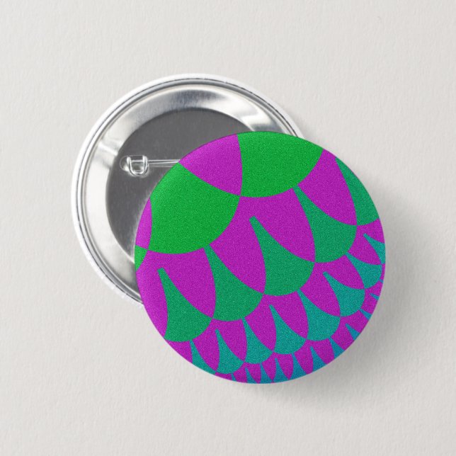 Green Dragon Scales Button (Front & Back)