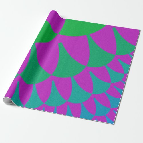 Green Dragon Scales Wrapping Paper