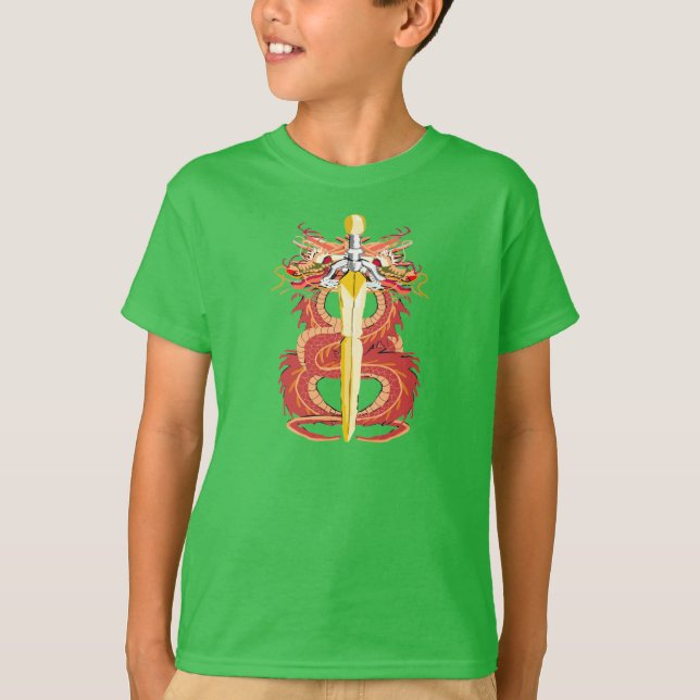 Green Dragon Sword T-Shirt (Front)