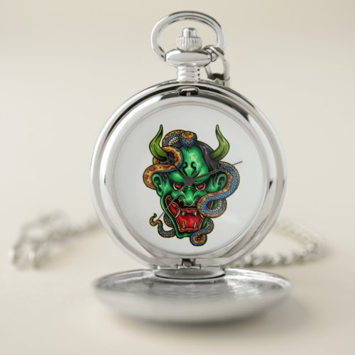 Green Dragon Tattoo   Pocket Watch