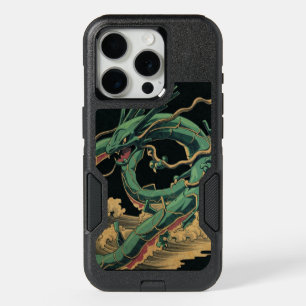 Green Dragon ukyo e otterbox iPhone 15 Pro Case