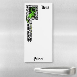 Green Dragon With Celtic Border Personalized