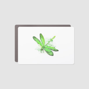 Green Dragonfly Car Magnet