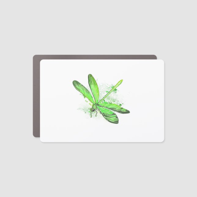 Green Dragonfly  Car Magnet (Front)