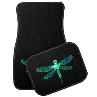 Green Dragonfly Car Mats