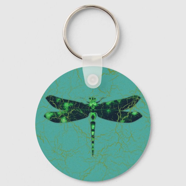 Green Dragonfly Keychain (Front)