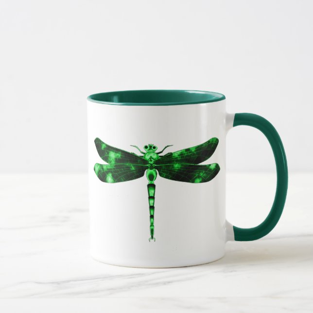 Green Dragonfly Mug (Right)