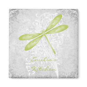 Green Dragonfly Personalized Magnet