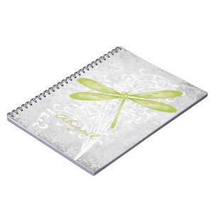 Green Dragonfly Personalized Notebook
