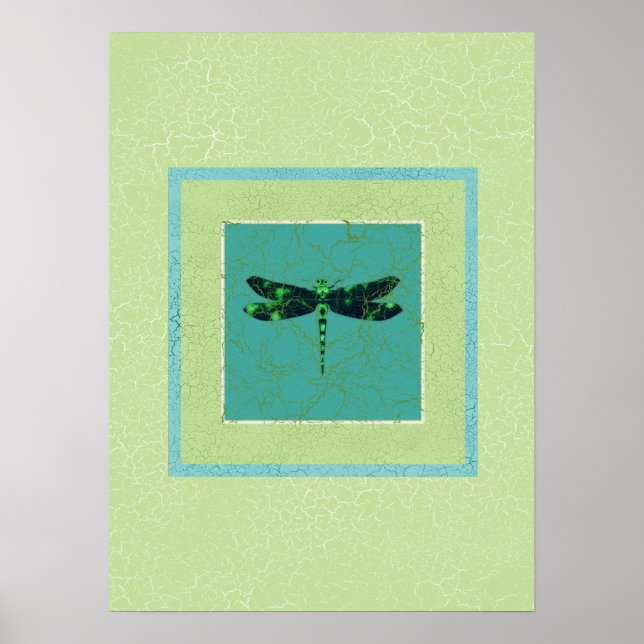 Green Dragonfly Poster (Front)