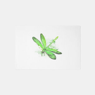 Green Dragonfly Rug