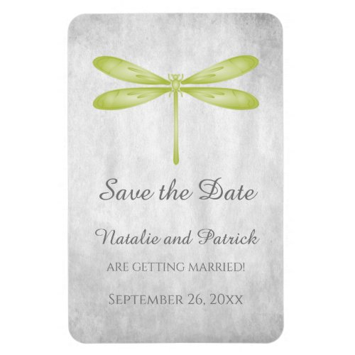 Green Dragonfly Save the Date Magnet