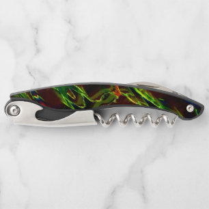 Green drained on fire waiter's corkscrew