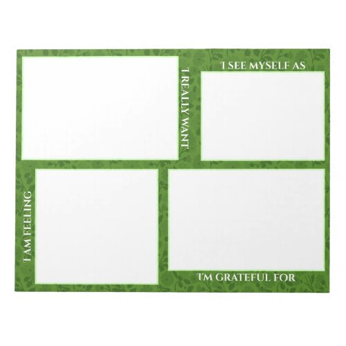 Green Draw your Feelings Journal Pad