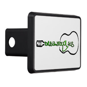 Green Dreadnaughts Abstract Acoustic Guitar Logo Hitch Cover